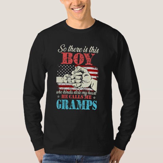 だから彼がCの私のハートを盗んだ少年がいる Tシャツ (正面)