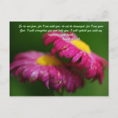 だから恐れてはいけない,わたしはあなたと共にいるからだ。狼狽してはいけない ポストカード (正面)