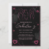 だから愛かわいい妻ガール10代のガレンティンデーホリデイ 招待状 (正面)