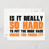 だから懸命を置き戻す本を見つけた場所 ポストカード (正面/裏面)