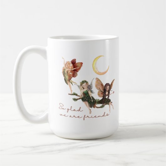だから我々は友人の妖精のマグでよかった コーヒーマグカップ (左)