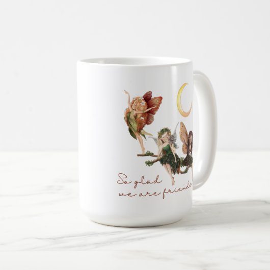 だから我々は友人の妖精のマグでよかった コーヒーマグカップ (正面右)