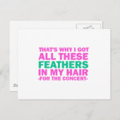 だから毛の得中に羽毛が生えている ポストカード (正面/裏面)