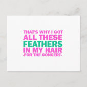 だから毛の得中に羽毛が生えている ポストカード (正面)