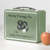 だから気おもしろいの早い芝生のボウルの男、金属の弁当箱 メタルランチボックス (インサイチュ)