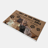 だから猫が多いって知ってるよね ドアマット (アングル)