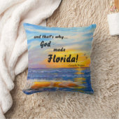 だから神はフロリダの海枕を作った クッション (ブランケット)