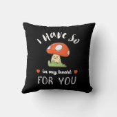 だから私のハートおもしろいバレンタインデーのパンにキノコ クッション (裏面)