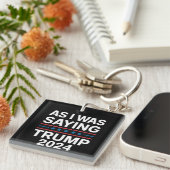 だから私はことわざトランプ2024ドナルドトランプ キーホルダー (正面右)