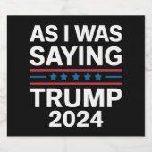 だから私はことわざトランプ2024ドナルドトランプ ビールラベル (シングルラベル)