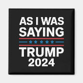 だから私はことわざトランプ2024ドナルドトランプ マグネット (正面)