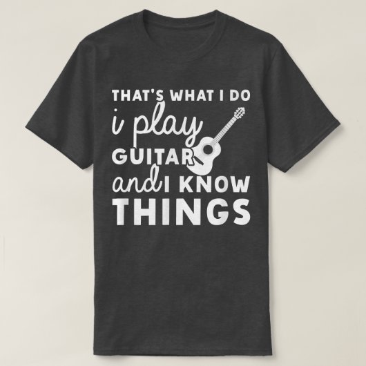だから私はギター遊でも知っているの Tシャツ (デザイン正面)