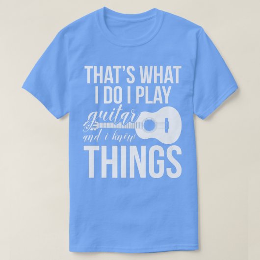 だから私はギター遊でも知っているの Tシャツ (デザイン正面)