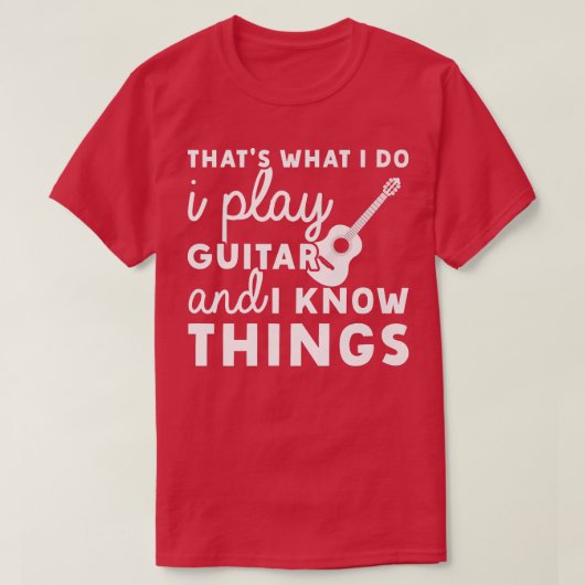 だから私はギター遊でも知っているの Tシャツ (デザイン正面)
