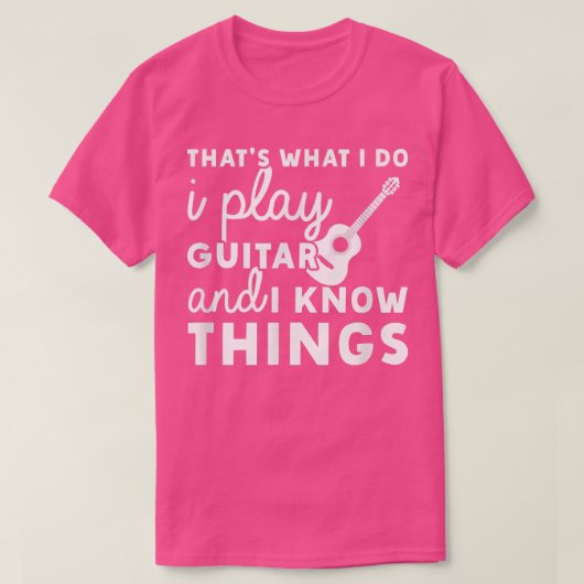だから私はギター遊でも知っているの Tシャツ (デザイン正面)