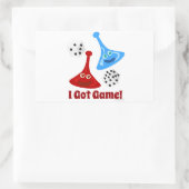 だから私はゲ得ーム 長方形シール (バッグ)