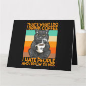 だから私はコーヒーを飲む私は人が嫌い私は飲む カード (裏面)