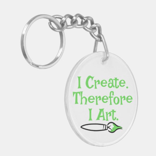 だから私はジェフ・ウィリス・アートによってアートを作る キーホルダー (正面左)