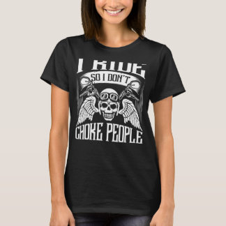 だから私はチョークピープルバイクバイクもしくは自転車に乗る人Mのために Tシャツ