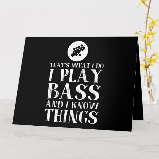 だから私はベース遊と私は物事ベースを知っている カード (黄色い花)