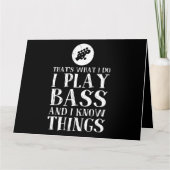 だから私はベース遊と私は物事ベースを知っている カード (正面)