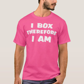 だから私はボックス私はボクシング男性の女性ボクサー Tシャツ