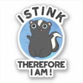 だから私は動物スカンクおもしろいプンである シール (正面)