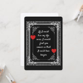 だから私は長くあなたを愛することができた – バレンタイン カード (正面/裏面インサイチュ)