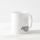 だから考え明日は駄目だ コーヒーマグカップ (正面右)