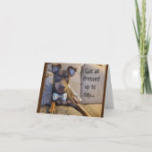 だから言う準備ができて*メリークリスマス*バータイイ!! カード (正面)