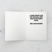 だから醜い必要がある顔マスク誕生日 カード (内部)