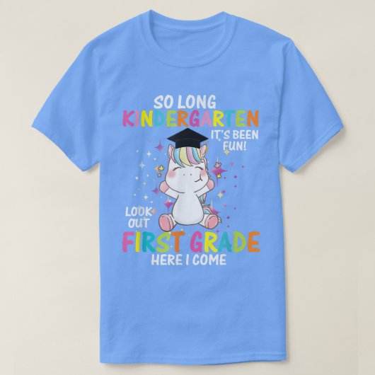 だから長い幼稚園1年生ここで私はCom Tシャツ (デザイン正面)