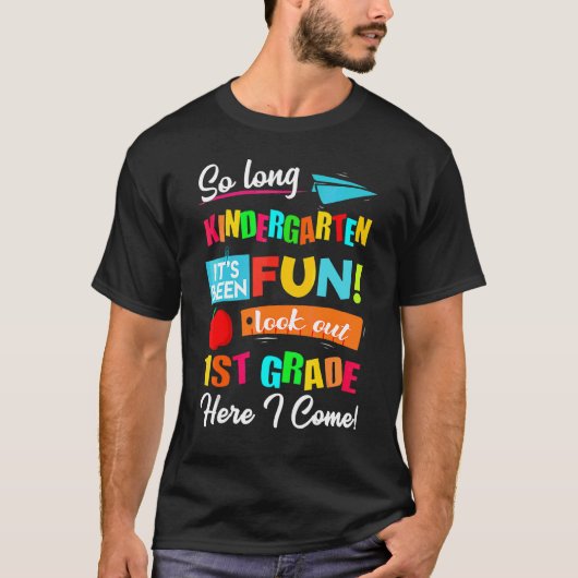 だから長い幼稚園1年生ここで私はCom Tシャツ (正面)