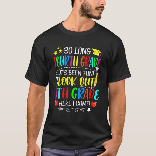 だから長い4年生ここで5年生を見てI Com Tシャツ (正面)