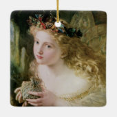 だから、あなたの妖精は最も美しいものでできている セラミックオーナメント (裏面)