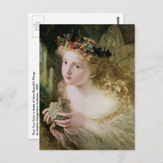 だから、あなたの妖精は最も美しいものでできている ポストカード (正面/裏面)