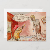 だから…ここは非喫煙室?!? ポストカード (正面/裏面)