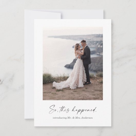 だから、これは起こったエロペメントの写真 案内状 (正面)