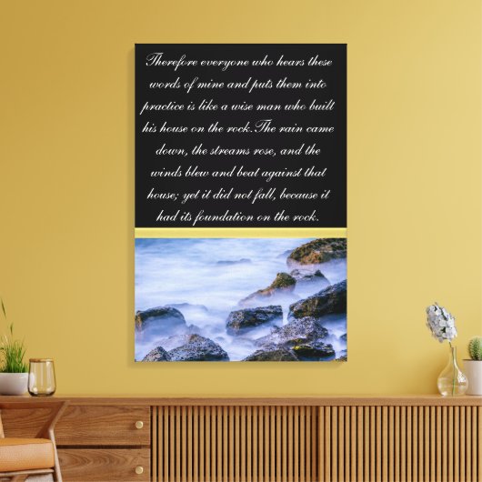 だから、これらの言葉を聞く人は誰でも キャンバスプリント (インサイチュ (リビング))