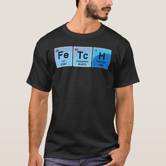 だからFetch Periodicテーブル Tシャツ (正面)