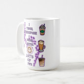 だか教えらコーヒーを飲む コーヒーマグカップ (正面左)