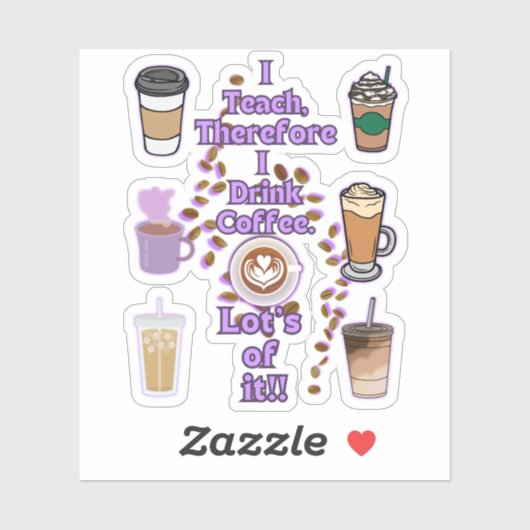 だか教えらコーヒーを飲む シール (シート)