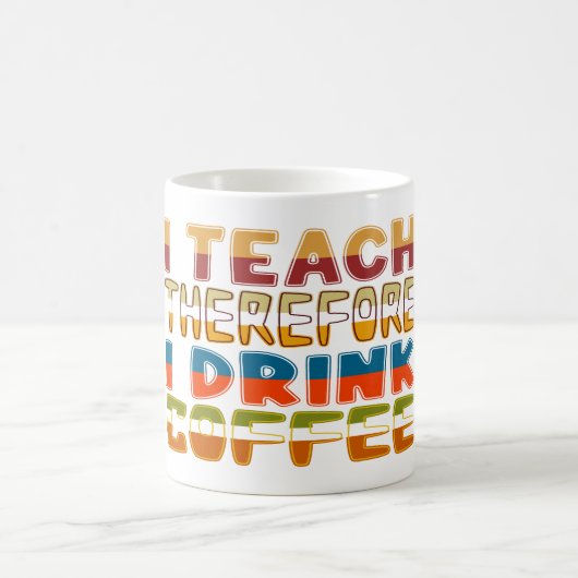 だか教えら私はコーヒを飲む コーヒーマグカップ (中央)