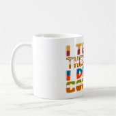 だか教えら私はコーヒを飲む コーヒーマグカップ (左)