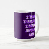 だか教えら繰り返し言う コーヒーマグカップ (正面右)