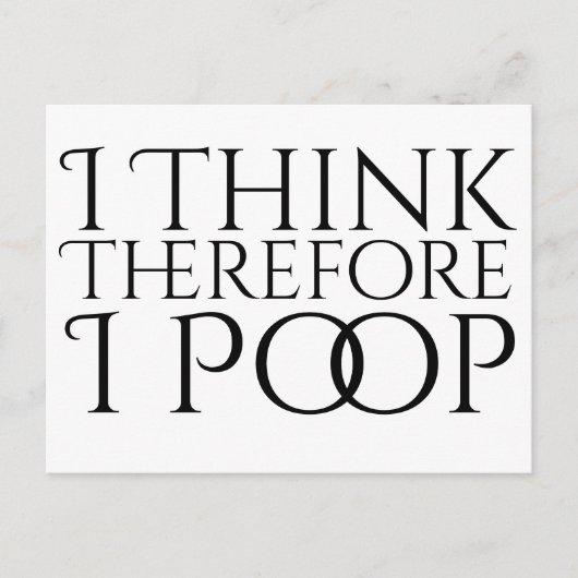 だか考えらウンチ ポストカード (正面)