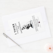 だか考えら危ないから 長方形シール (封筒)