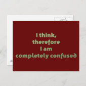 だか考えら完全に狼狽(ろうばい)している ポストカード (正面/裏面)