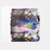 だか考えら私は今の自分で、経験スタイリッシュc フリースブランケット (正面(横))