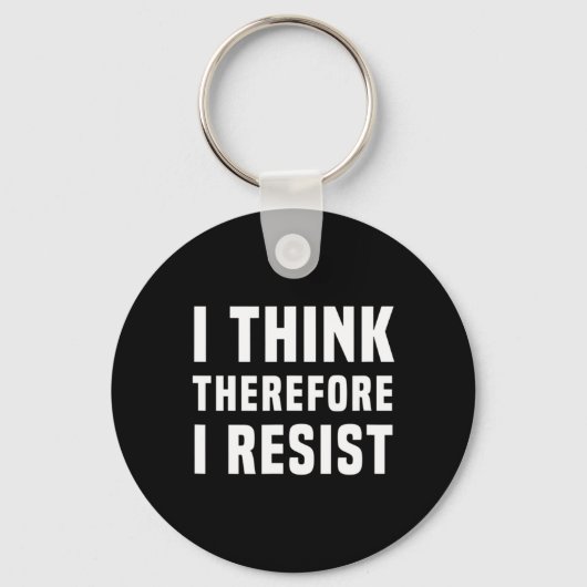 だか考えら私は政治に抵抗するFreethinker Sp キーホルダー (正面)
